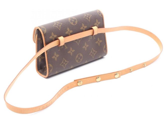 Pochette Florentine Louis Vuitton Vita Marrone Monogramma - vista 2