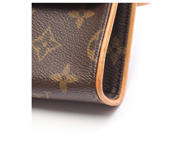 Pochette Florentine Louis Vuitton Vita Marrone Monogramma - vista 7