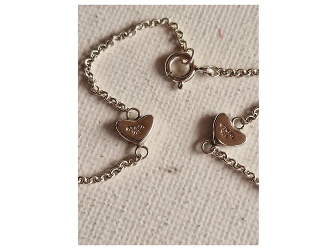Tiffany & Co Colar de prata com corações - vista 7