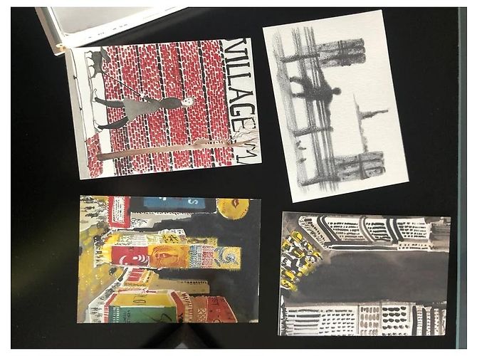 Louis Vuitton Carnet de Voyage New York Noir Blanc Gris - vue 4