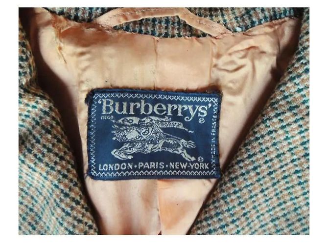 Kurze Burberrys Jacke mit Karomuster Braun Grün - Ansicht 2
