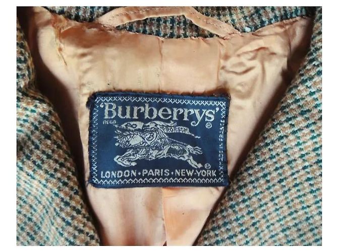 Kurze Burberrys Jacke mit Karomuster Braun Grün - Ansicht 3