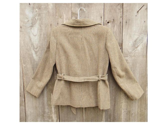 Kurze Burberrys Jacke mit Karomuster Braun Grün - Ansicht 6