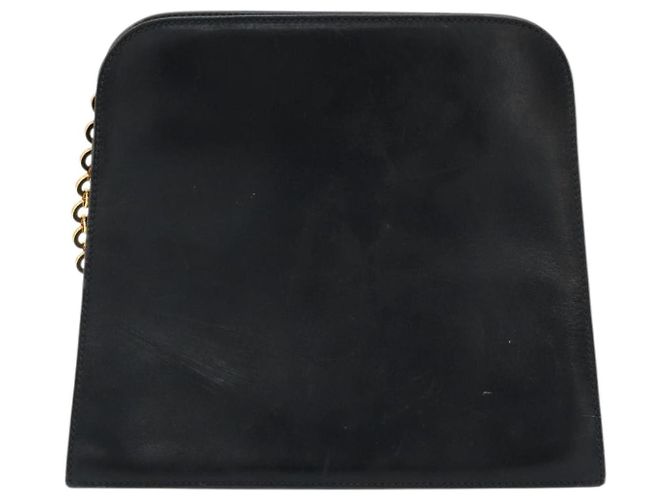 Salvatore Ferragamo Gancini Chain Leather Mini Blu navy - vista 2