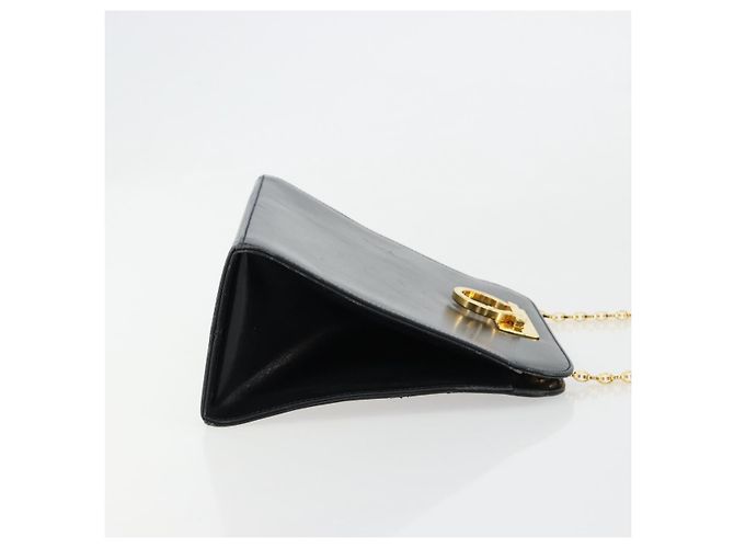 Salvatore Ferragamo Gancini Chain Leather Mini Blu navy - vista 3