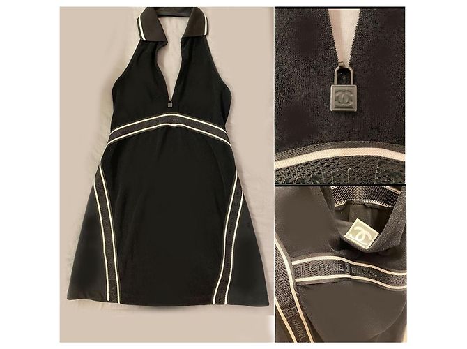 Timeless Chanel CC Logo Kleid Schwarz - Ansicht 6