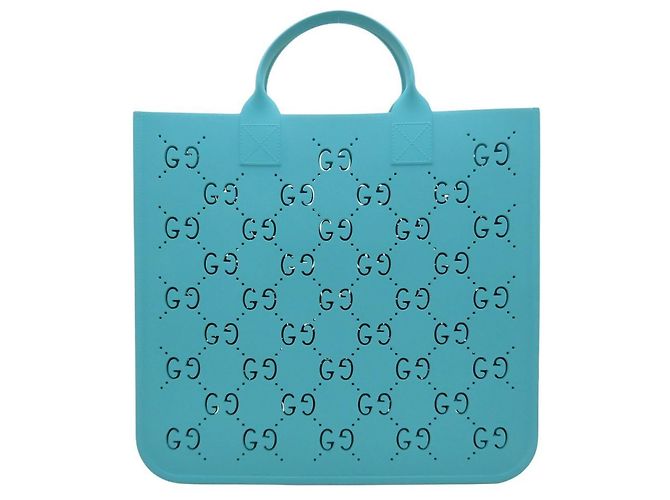 Bolsa Tote GG Supreme Infantil Gucci Azul claro - vista 2