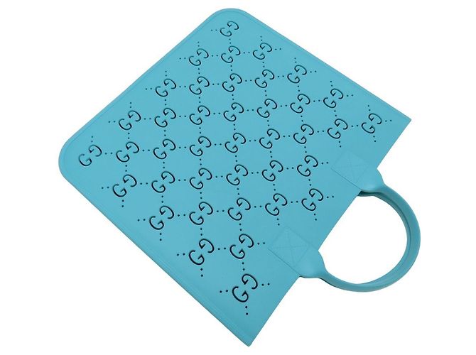 Bolsa Tote GG Supreme Infantil Gucci Azul claro - vista 5