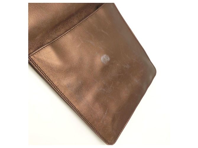 Borsa a tracolla in pelle Chanel color Bronzo - vista 14