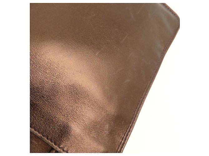 Borsa a tracolla in pelle Chanel color Bronzo - vista 19