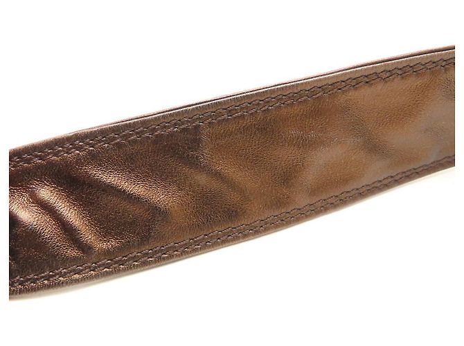 Borsa a tracolla in pelle Chanel color Bronzo - vista 25