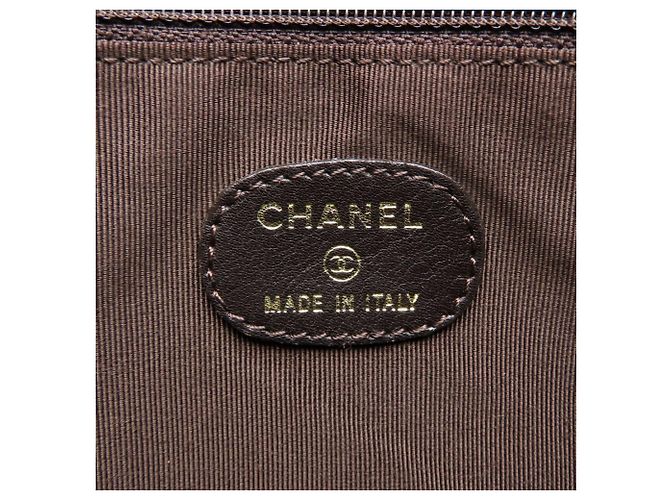 Borsa a tracolla in pelle Chanel color Bronzo - vista 7
