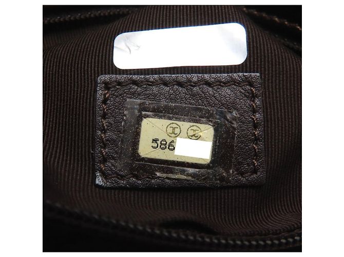 Borsa a tracolla in pelle Chanel color Bronzo - vista 9