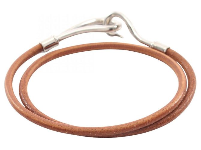Hermès Pulseira Jumbo Charm Hermes Marrom Prata - vista 2