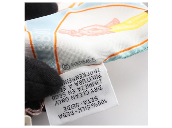 Hermès Hermes Twilly Funny Ice Cream Schal Blau Mehrfarben - Ansicht 4