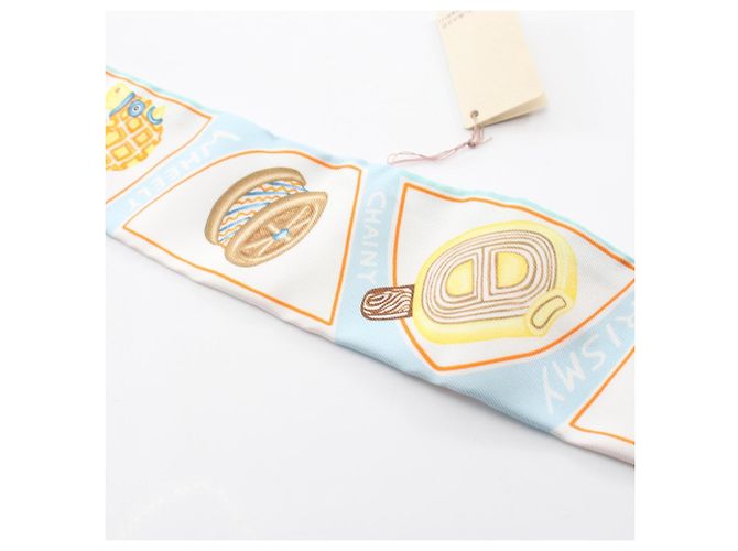 Hermès Hermes Twilly Funny Ice Cream Schal Blau Mehrfarben - Ansicht 7