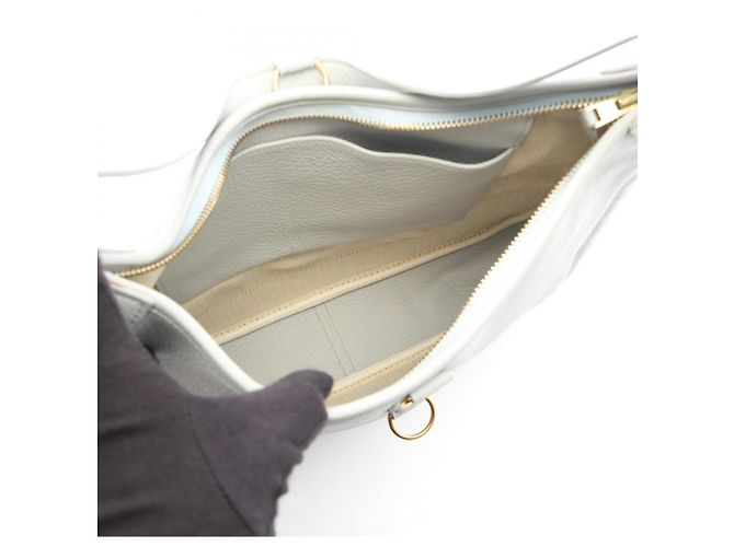 Hermès Bolso de hombro Hermes Trim 35 de piel azul - vista 3