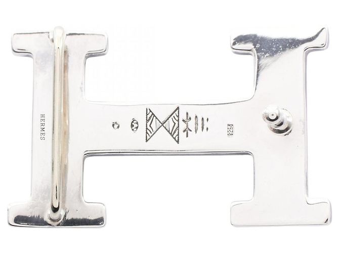Hermès Acessório de fivela de cinto H-Belt Touareg Hermes em prata 925 - vista 2