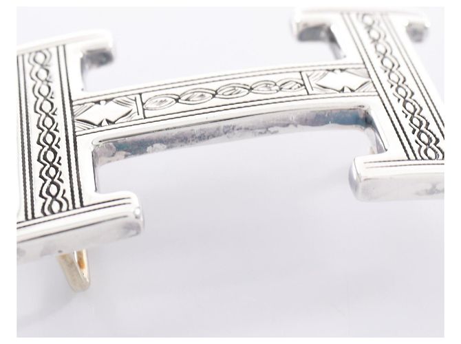 Hermès Acessório de fivela de cinto H-Belt Touareg Hermes em prata 925 - vista 4