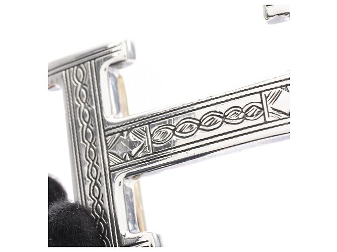 Hermès Acessório de fivela de cinto H-Belt Touareg Hermes em prata 925 - vista 5