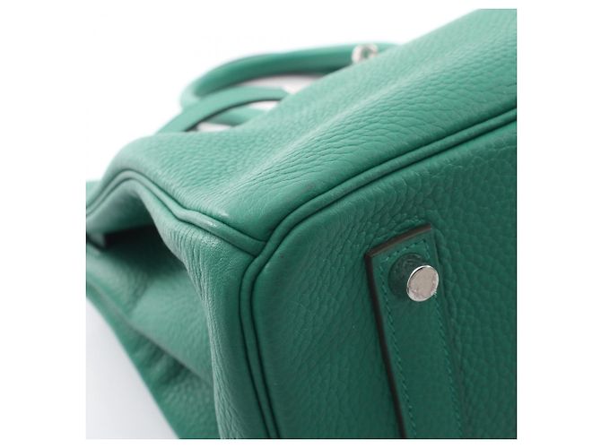 Hermès Borsa Hermes Birkin 35 Vert Vertigo Verde - vista 9