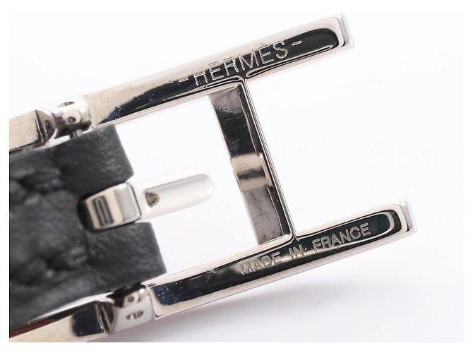 Hermès Hermes HERMES Bracciale Be Api Double Tour in pelle Nero - vista 4