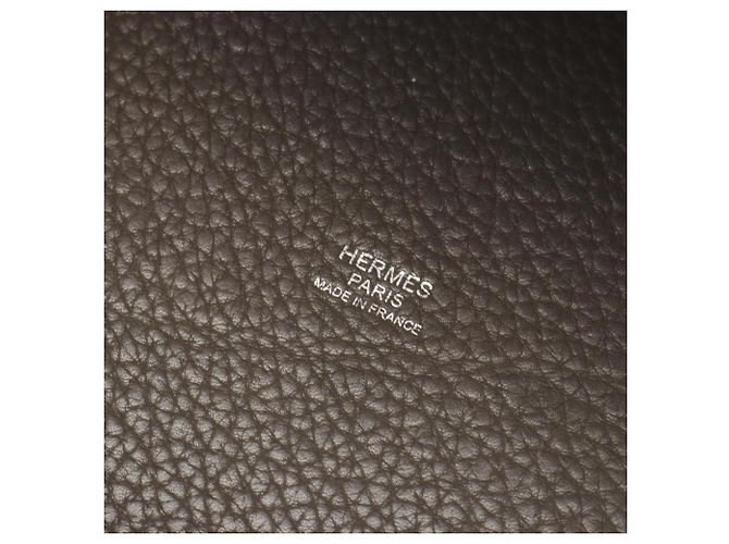 Hermès Hermes Picotin Lock MM Handtasche Beige Grau - Ansicht 4