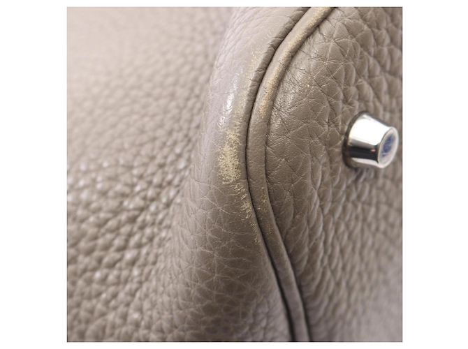 Hermès Hermes Picotin Lock MM Handtasche Beige Grau - Ansicht 8