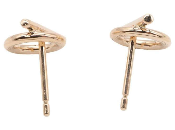 Hermès Hermes Finesse Ohrstecker aus 18K Roségold Golden - Ansicht 3