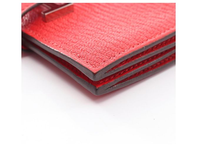 Tarjetero Hermès Bearn Rouge Tomato Roja - vista 8