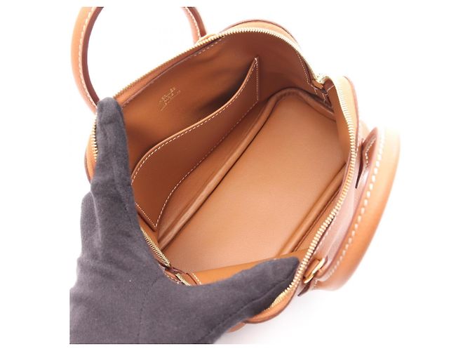 Hermès Borsa 2-Way Hermes Bolide 1923 Mini Gold Marrone - vista 3