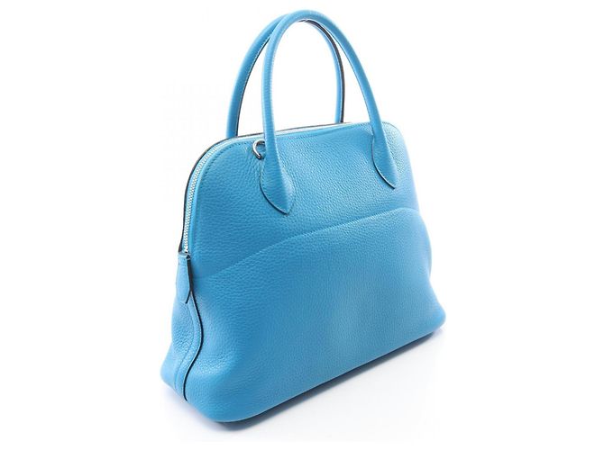 Hermès Borsa Hermes Bolide 31 Blue Zanzibar - vista 2