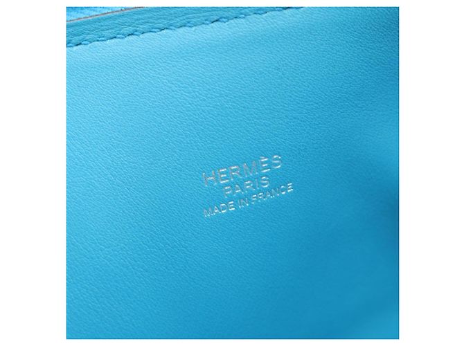 Hermès Borsa Hermes Bolide 31 Blue Zanzibar - vista 4