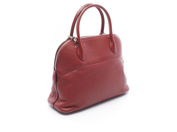 Hermès Borsa Hermes Bolide 31 in Burgundy Rosso Bordò - vista 2