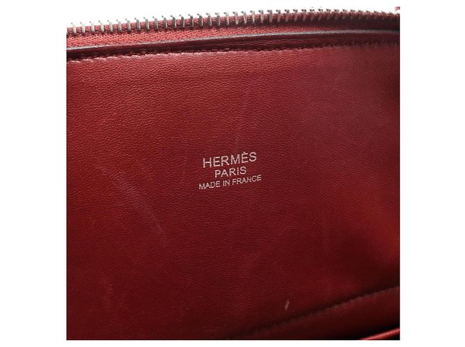 Hermès Borsa Hermes Bolide 31 in Burgundy Rosso Bordò - vista 4