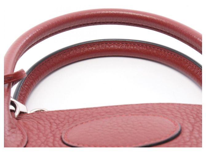 Hermès Borsa Hermes Bolide 31 in Burgundy Rosso Bordò - vista 7