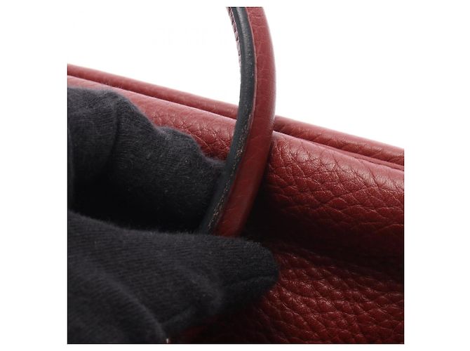 Hermès Borsa Hermes Bolide 31 in Burgundy Rosso Bordò - vista 9