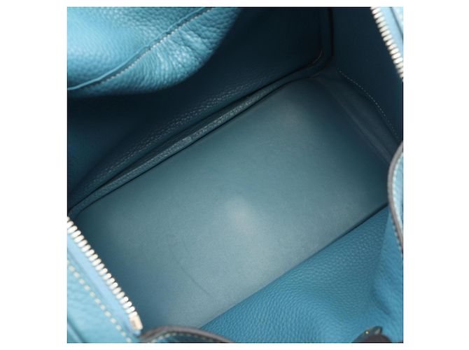Hermès Borsa a tracolla Hermes Lindy 30 Blu - vista 11
