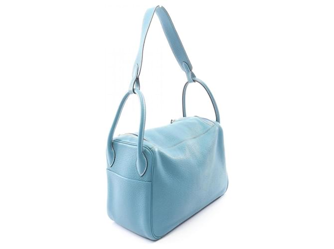 Hermès Borsa a tracolla Hermes Lindy 30 Blu - vista 2