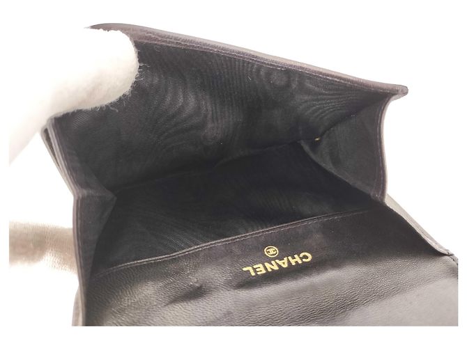 Cartera Bifold Caviar CC Timeless de Chanel Negro - vista 6