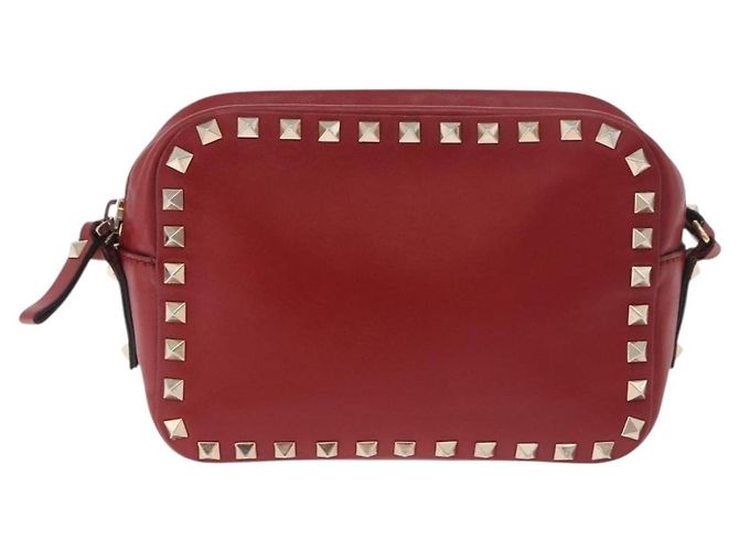 Valentino Garavani Rockstud Camera in pelle Rosso - vista 2