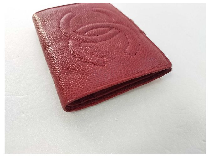 Chanel Timeless CC French Caviar Small Rosso - vista 3