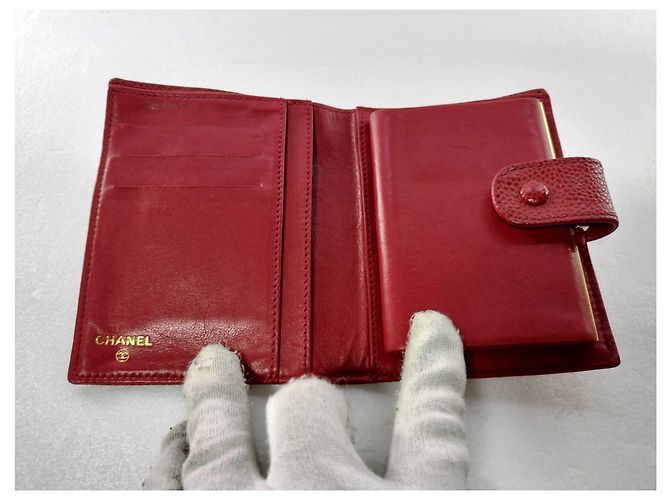 Chanel Timeless CC French Caviar Small Rosso - vista 7