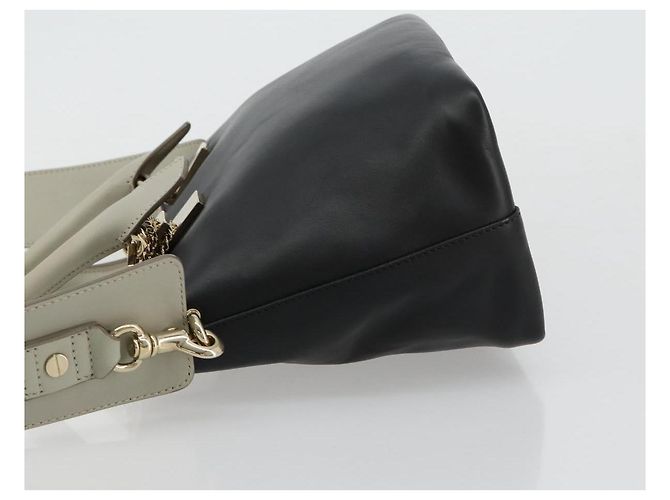 Chloé Borsa Chloe Bicolor Baylee in pelle Medium Nero - vista 4