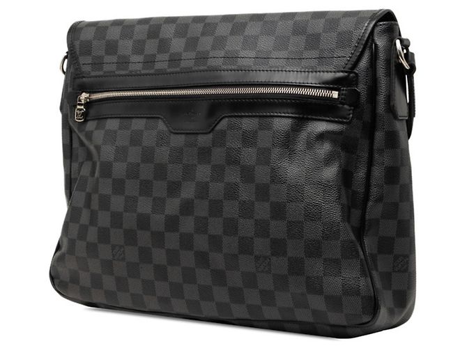 Borsa a tracolla Louis Vuitton Damier Graphite Daniel MM Nero - vista 2