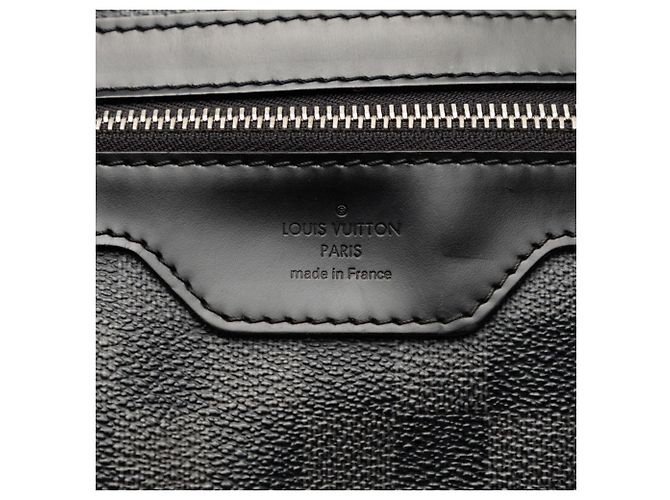 Borsa a tracolla Louis Vuitton Damier Graphite Daniel MM Nero - vista 5