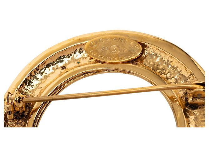 Spilla Chanel Vintage Coco Mark 94P Placcata Oro D'oro - vista 3