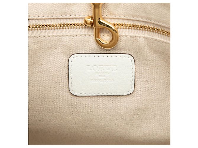 Borsa Tote Loewe Heritage Bianco - vista 5