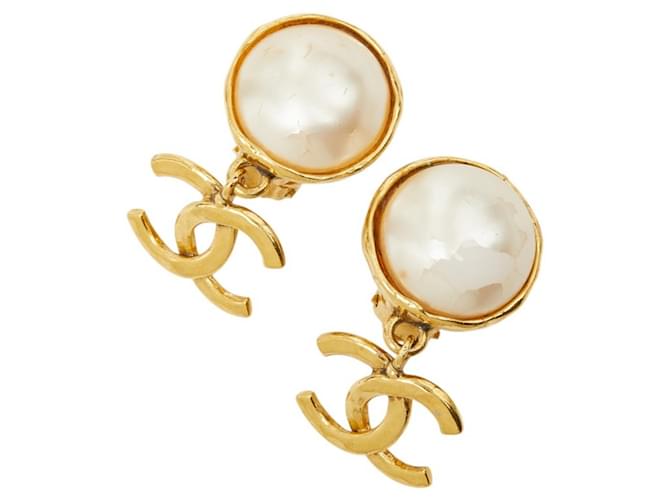 Timeless Orecchini Chanel Coco Mark Vintage Swing D'oro - vista 2