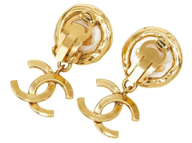 Timeless Orecchini Chanel Coco Mark Vintage Swing D'oro - vista 3